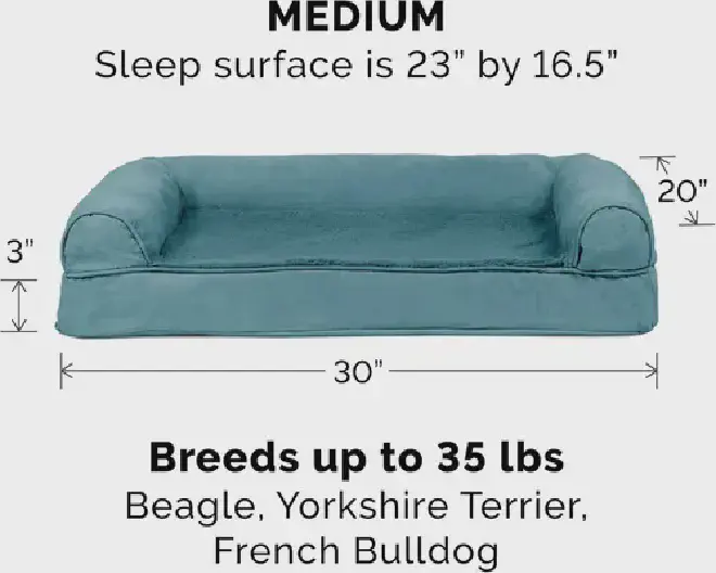 Furhaven Orthopedic Sofa Cat Bed