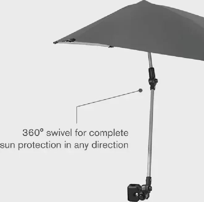 Portable Umbrella for Sports & Outdoors - Secure Clamp