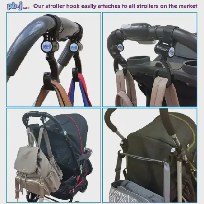 Pet Stroller Hooks - Pet Stroller Organizer Clip