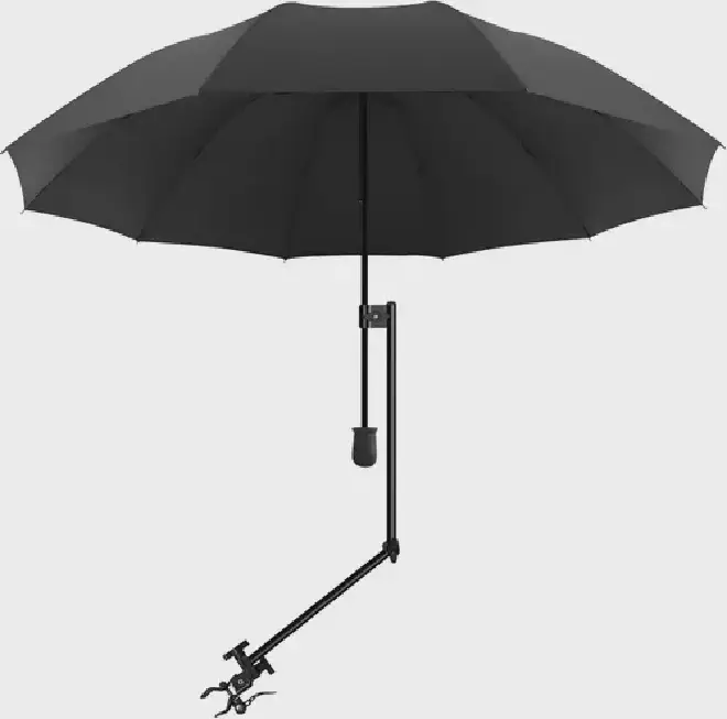 Umbrella with Adjustable Universal Clamp