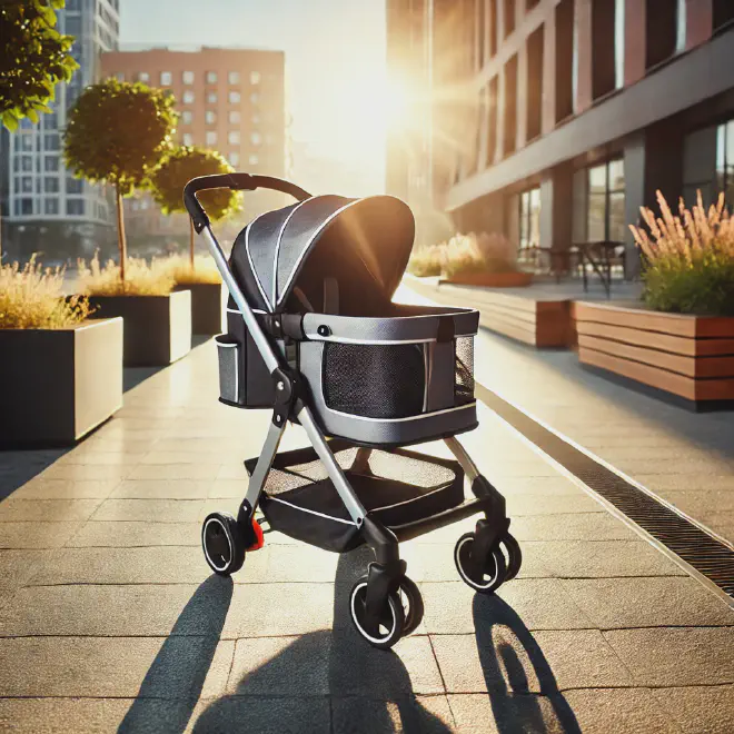 A pet stroller